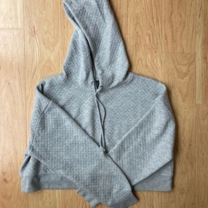 Gray Cropped Sweatshirt